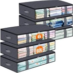 Tastictotes Under Bed Storage Containers, 6 Pack Blanket Bags, Collapsib. Fixed Price $53.84.