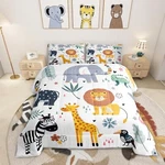 Feelyou Kids Zoo Comforter Set Cute Wild Animals Bedding Cartoon S.... Fixed Price $50.38.