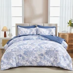 Djy Blue Comforter Set King 7 Pieces Bed Bag Size Botanical. Fixed Price $71.71.