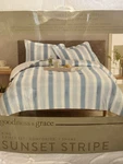 Nip Goodness & Grace Sunset Stripe King Comforter Two Shams 3PC. Fixed Price $55.00.