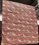 Ralph Lauren Chaps Summerton Red Floral Houndstooth King Comforter Reversible. Fixed Price $149.00.