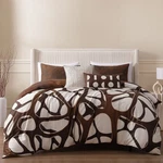 Bebejan Toffee Web 5 Piece Reversible Comforter Set 100% Cotton Sateen. Fixed Price $131.03.