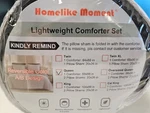 Homelike Moment Lightweight Reversible Queen Comforter Set Black 3/11/24MS. Fixed Price $40.00.