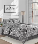 Gotham Reversible 6PC. Comforter Sets, Created Macy's - Black/white Nwt. Fixed Price $73.21.