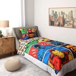 Marvel Comics Bedding Sheet Set 4 Pcs Multicolor Twin Bag For Kids. Fixed Price $81.96.