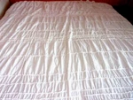 Newport Ivory Ruched Queen Comforter/standard Pillow Shams. Fixed Price $40.00.