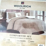 Woolrich Queen Alton Plush Sherpa Down Alternative Comforter 4 Pc Set New. Fixed Price $69.95.