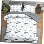 Comforter Set Size, Whale Shark 7 Pcs Bedding Kids And Queen Dolphin. Fixed Price $106.83.
