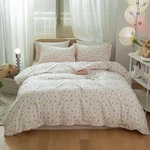 Mixinni Girl Comforter Twin Xl Pink White Flower Leaf Print Bedding Sets,.... Fixed Price $74.00.