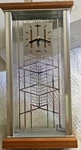 Bulova Frank Lloyd Wright Robie House Clock, Art Glass Design, New Shelf Mantel. Fixed Price $69.00.