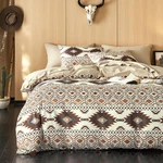 Wake In Cloud - Comforter Set, Southwestern Aztec Country Style With Rus. Fixed Price $76.17.