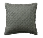 Nwt Pottery Barn Belgian Flax Linen Diamond Quilted Euro Sham Dark Forest. Fixed Price $44.97.