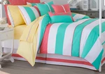 Brand New Southern Tide Cabana Stripe 4 Piece Comforter Set King. Fixed Price $229.95.