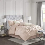 Madison Park Laurel Cozy Comforter Set - Traditional Tufted Faux Silk Al, King. Fixed Price $167.99.