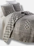 Southshore Fine Linens Gray Global Patchwork Reversible Comforter Set, King. Fixed Price $48.60.