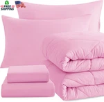 Ntbay Twin Comforter Set With Sheets, 5 Pieces Soft And Breathable Bedding. Fixed Price $83.32.