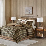 Rustic Lodge Cabin Comforter Set - All Season Down Alternative Warm Bedding Laye. Fixed Price $155.99.