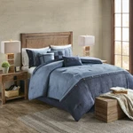 Madison Park Cozy Comforter Set, Faux Suede All-season 7 Piece Bedding. Fixed Price $188.49.