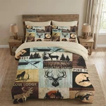 Wecozy 7 Pcs King Size Comforter Set With 2 Pillowcases Shams, Pine Animal.... Fixed Price $124.53.