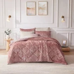 Intelligent Design Isabel (4-PCS) Blush Polyester King/cal Velvet Comforter. Fixed Price $60.00.