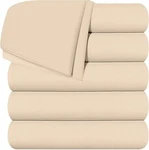 Pack 6 Flat Sheets Brushed Microfiber Hotel Quality Utopia Bedding. Fixed Price $37.99.