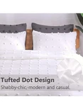 Comforter Set Tuffed Chenille Dots White Twin Paxrac With Pillowcase Nwt. Fixed Price $40.50.