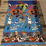 Vintage 1996 Warner Bros Space Jam Comforter Blanket Twin 86"X60" Michael Jordan. Fixed Price $79.99.