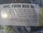 Disney Star Wars 4 Piece Twin Bed Set, Jay Franco & Sons Inc, Blue Galactic Grid. Fixed Price $35.98.