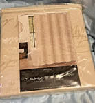 New Tahari Island Living Words Fabric Shower Curtain 72" X Neutral Colors. Fixed Price $23.22.