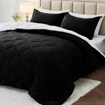 7 Pieces Queen Comforter Set, Reversible Bed In Bag Size, All Season. Fixed Price $84.58.