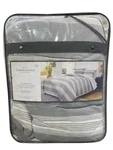 Threshold, Chambray, Yarn Dyed, Stripe, Comforter, 3 Piece, Set. Fixed Price $49.99.