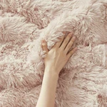New! Ultra Soft Plush Luxurious Pink Faux Fur Luxury Chic Comforter Set. Fixed Price $136.32.