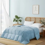 Lightweight Oversize Down Feather Comforter, Cozy Silent King Queen Bed Blanket. Fixed Price $57.99.