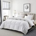 Serta Goose Feather Down Fiber Cotton Comforter King Size - 100% Duvet. Fixed Price $130.00.