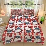 Hello Kitty Bedding Set Sanrio Kawaii New Twin Duvet Cover Pillowcases. Fixed Price $49.92.