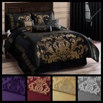 7-PIECE Luxurious Royal Floral Jacquard Woven Comforter Set Oversized Bedding. Fixed Price $92.99.