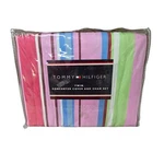Rare Tommy Hilfiger Tyler Rainbow Stripe Twin Duvet Comforter Cover & Sham Nos. Fixed Price $128.39.