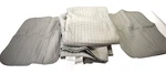 South Shore Quilted 3 Piece Comforter Set Gray 98" X Bedding Reversible. Fixed Price $24.69.