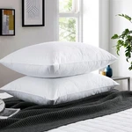 2 Pack Down Feather Blend Bed Pillows Cloud Quilted King Queen Size. Fixed Price $58.99.
