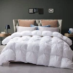 Luxurious 1200TC Pinch Pleat Goose Feather Down Comforter 100% Cotton King Size. Fixed Price $105.99.