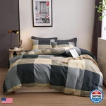Vm Vougemarket Full Comforter SET3 Pieces Black Gray Plaid Bedding 2. Fixed Price $100.78.