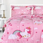 Utopia Bedding All Season Unicorn Comforter Set With 2 Pillow Cases, 3 Piece Sof. Fixed Price $34.04.
