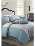 Lifestyles Home 7 Piece Queen Size Comforter Set Jada Bedding With Pillows. Fixed Price $140.00.