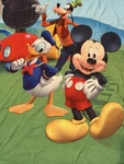 Disney Goofy*mickey Mouse*donald Duck Quilt Comforter Toddler Bed Throw 42X58". Fixed Price $14.95.