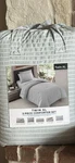 Britannica Home Fashions Twin Xl 5 Piece Comforter Set Gray Stripe. Fixed Price $39.99.