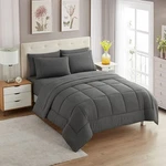 Comforter Set 5 Piece Twin Gray Soft Down Alternative Microfiber Sheets Sweet. Fixed Price $59.99.
