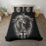 Lion And Cross Christian Bedding Set, Faith-inspired Comforter Homes. Fixed Price $75.00.