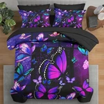 Pamnest Comforter Set Twin Size, Summer Purple Butterfly 5 Pcs Bedding Kids. Fixed Price $108.31.