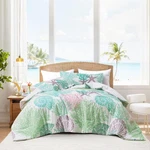 Tritard Comforter Set Size 3 Piece, Soft Beach Queen, COASTAL5. Fixed Price $64.50.