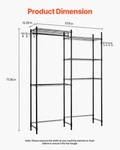 Over Washer And Dryer Storage Shelves, Black. Fixed Price $95.63.
